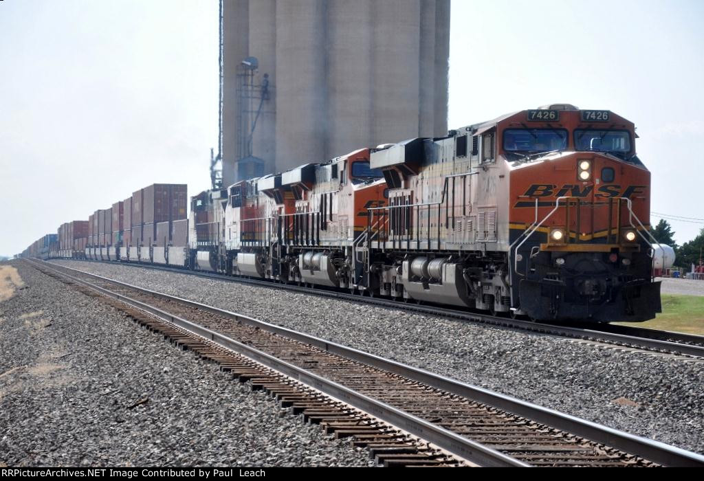 Eastbound stack train